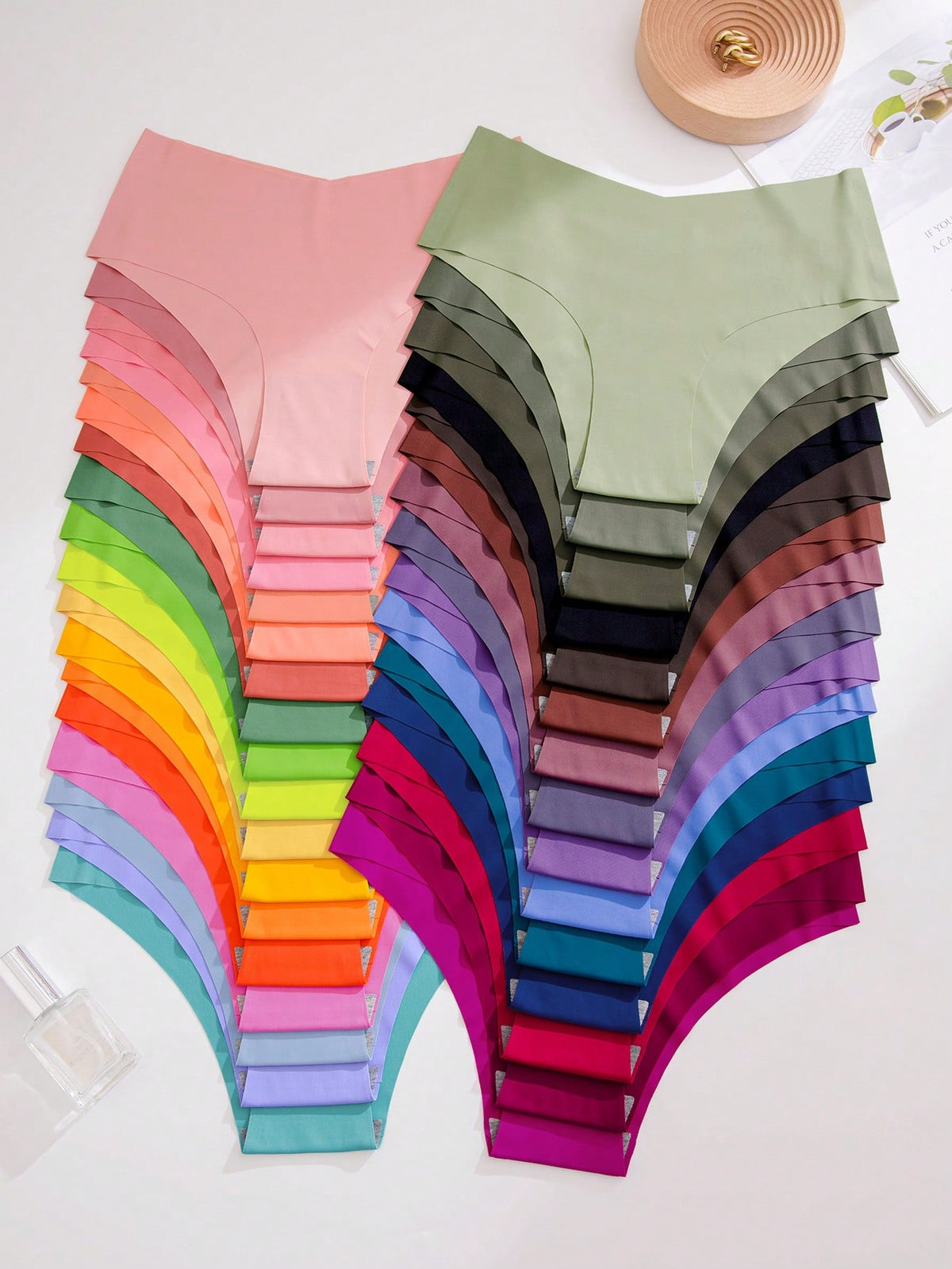 Women 33-Piece Set Of Solid Color Triangle Underwear