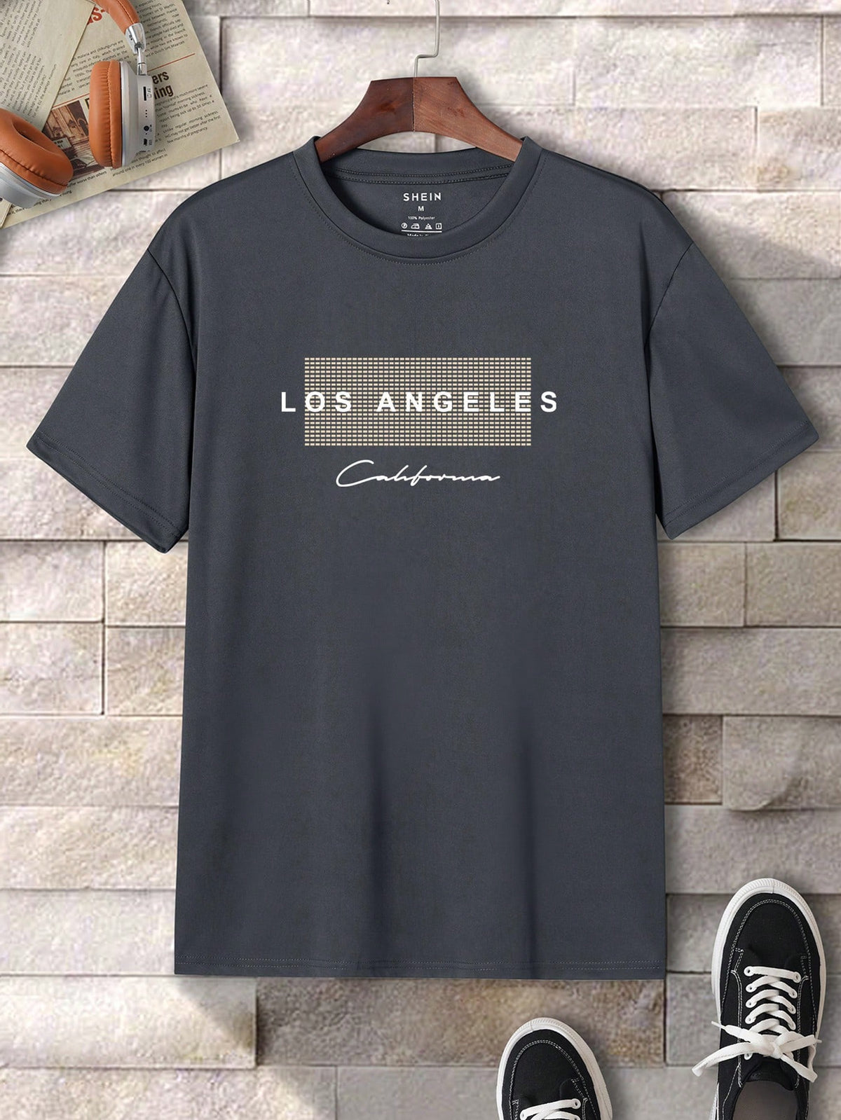 Men Letter Graphic Tee