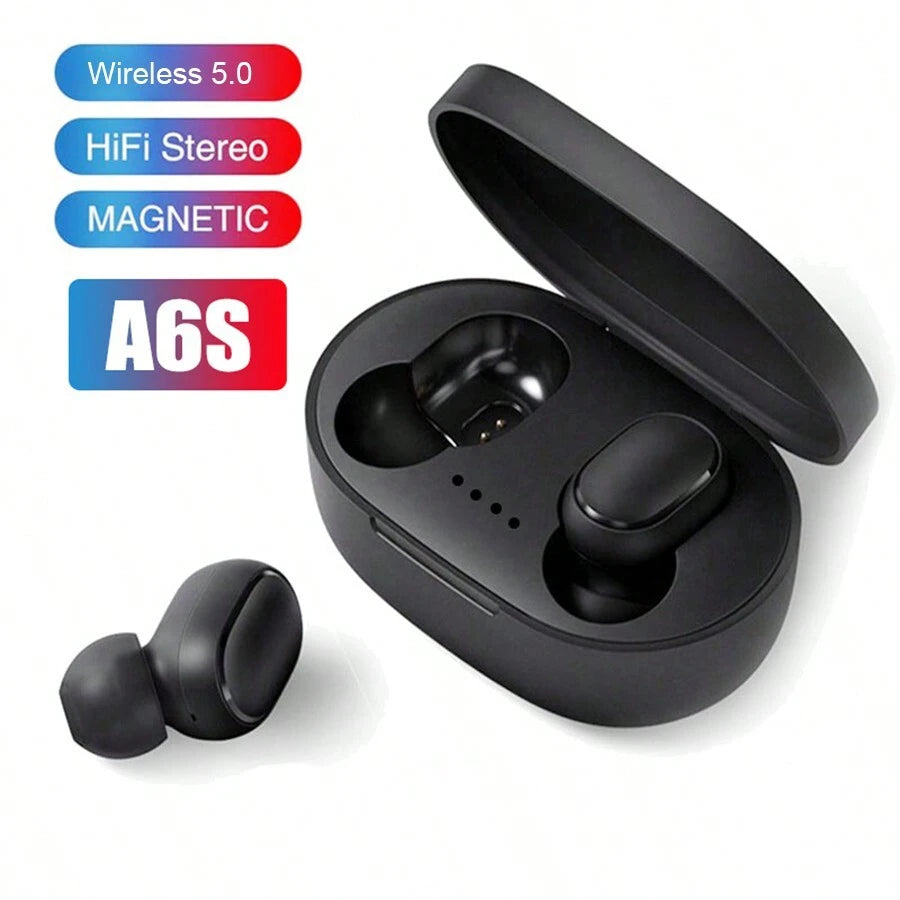 TWS Wireless Earphone, Small And Portable Ipx4 Waterproof, In-Ear Wireless Earphone Mini Earbuds With Charging Case Holiday Gift Recommendation 2024 New A6s Tws Waterproof In-Ear Hi-Fi Stereo Wireless