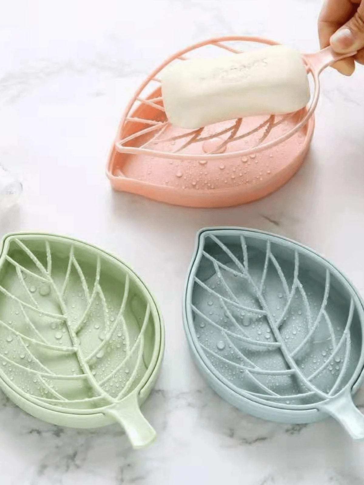 1pc Leaf & Carrot Shaped Soap Box, Random Color