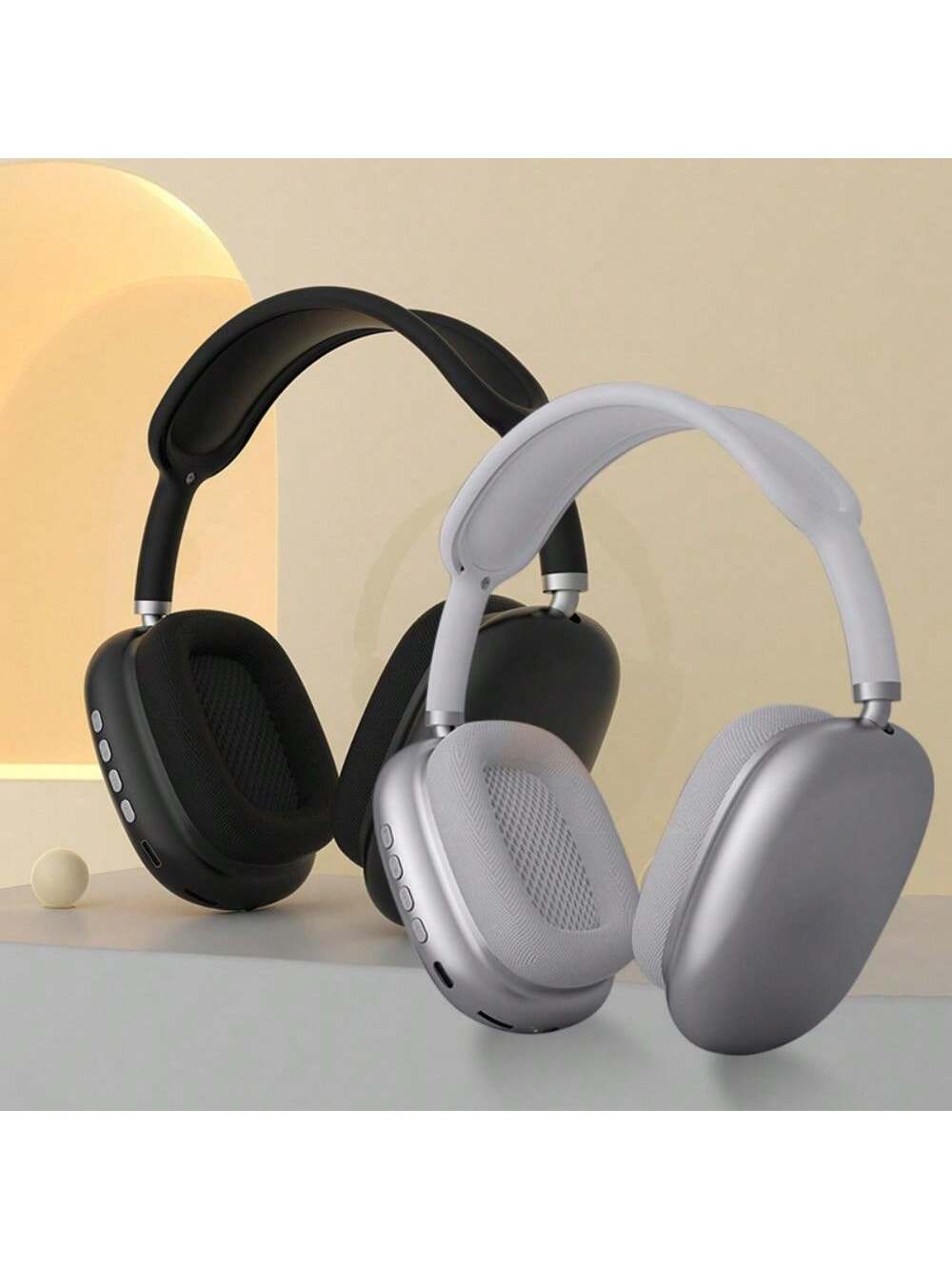 Wireless Headset, Over Ear Stereo Dual Channel Headsets For Adults 3.5mm For PC/Cellphones, Tablets, Laptop, New Headset Optional, Gifts For Boyfriend Or Girlfriend