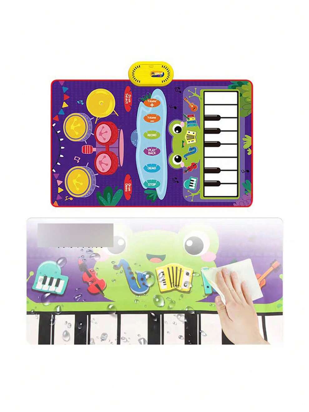 1pc Enlightening Musical Carpet Puzzle Interactive Toy With Random Color Accessories