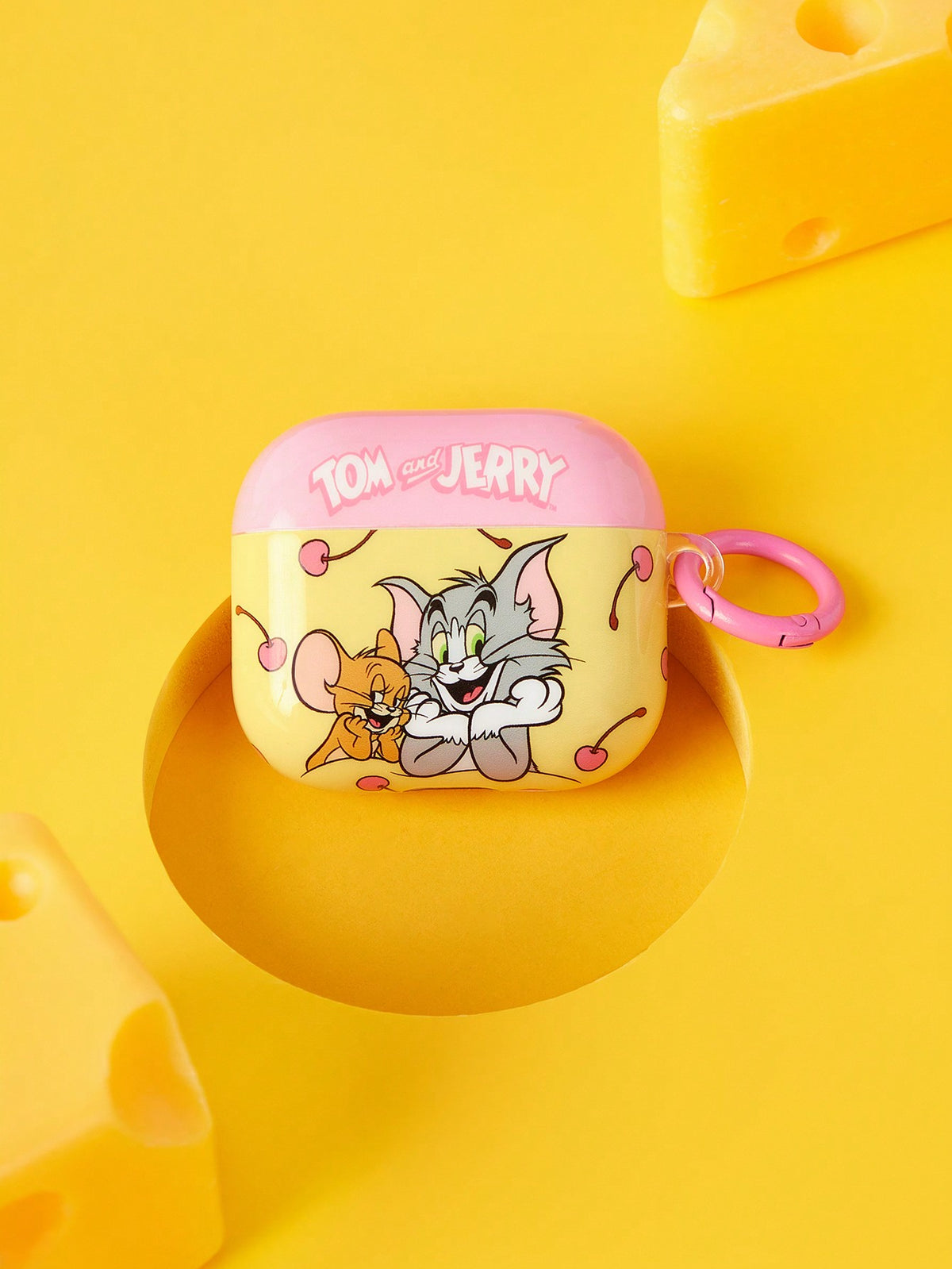 TOM & JERRY X SHEIN Colorful Cat & Mouse Patterned Cute Earphone Case