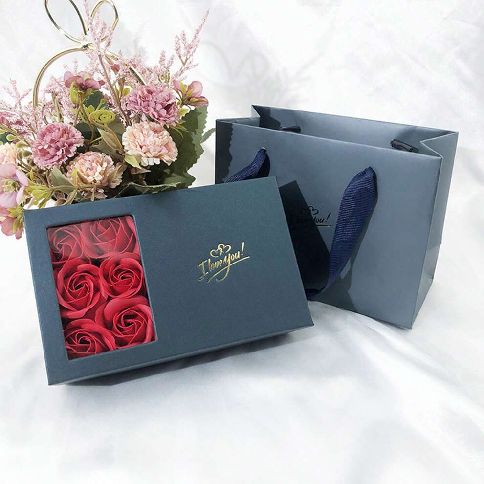 3/6pcs Rose (Artificial) Shaped Jewelry Box, Multifunctional Storage Case For Rings, Necklaces, Bracelets, Earrings, Perfect For Valentine's Day, Mother's Day, Christmas, Birthday, Gift For Girlfriend