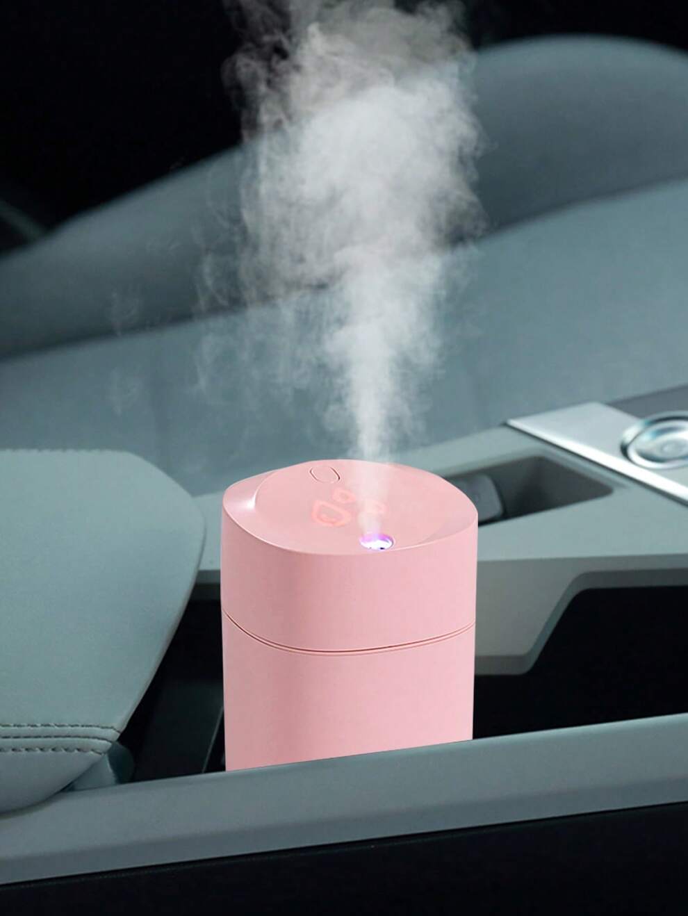 Solid Color USB-Powered Car Humidifier