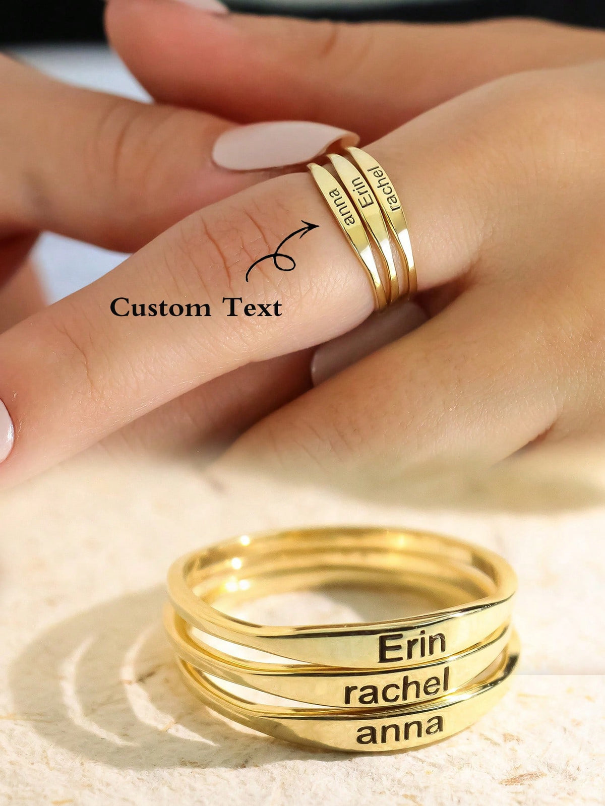 1pc S925 Sterling Silver Custom Creative Personalized Ring Gift For Women Fine Ladies Jewelery Gift Customized Gift Anniversary Gift