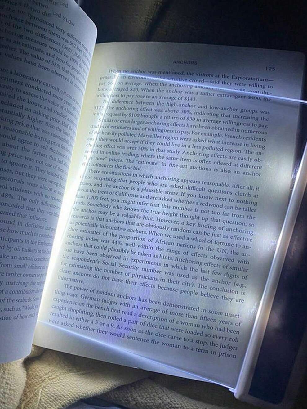 1pc Transparent Flat Reading Light, LED Book Reading Student Portable Night Light