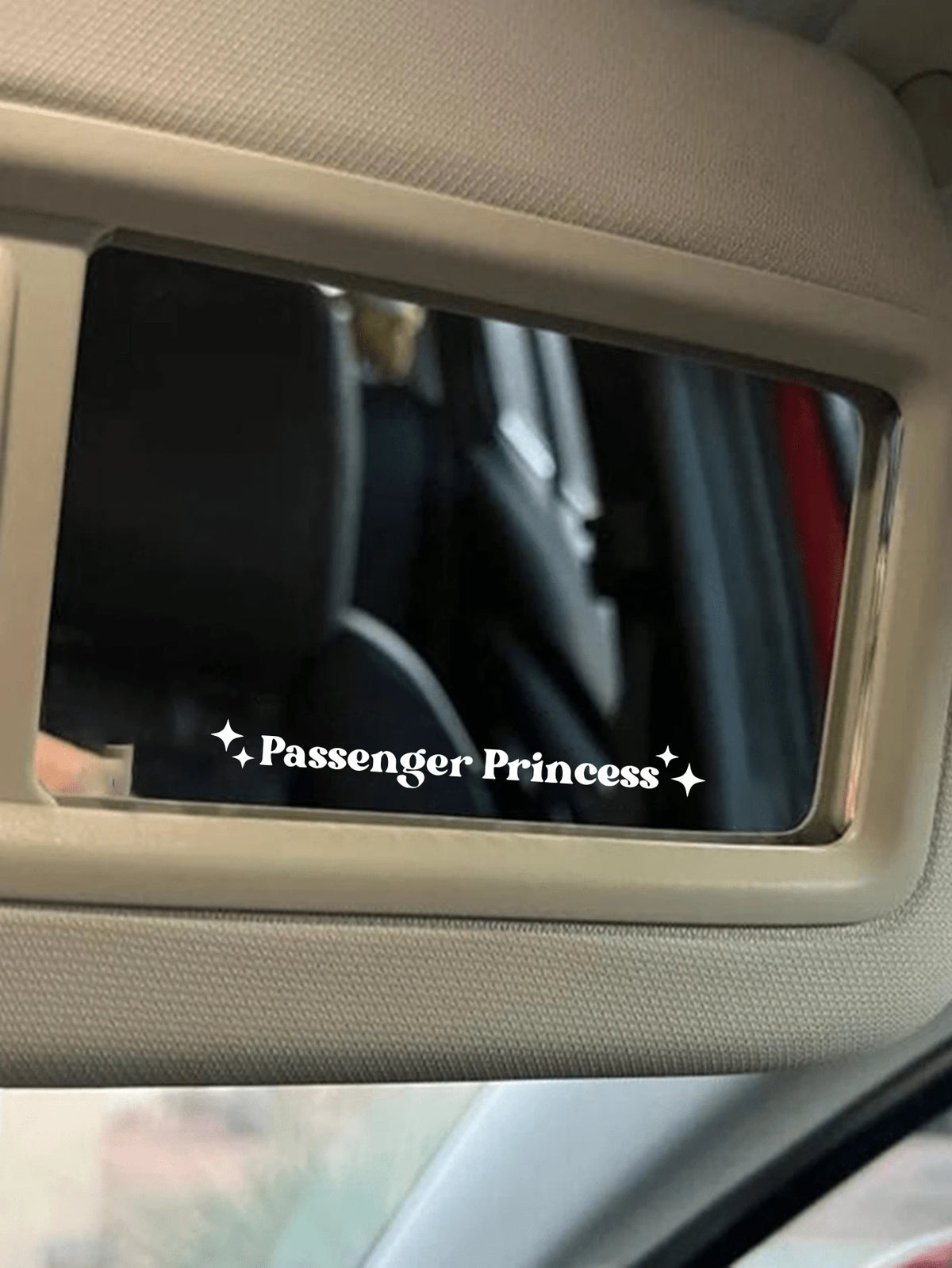 Passenger Princess Mirror Car Decal, Rear View Mirror Decal, Girlfriend Truck Decal, Car Accessories, Passenger Princess Humor