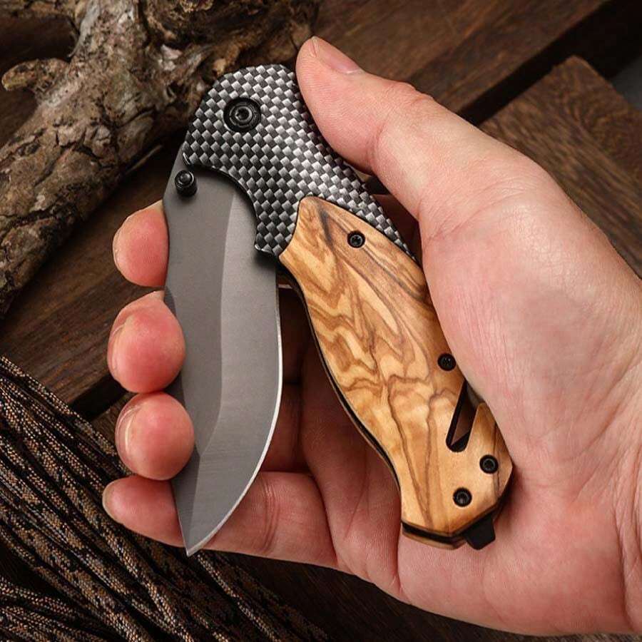 High Hardness Portable Multi-Functional Picnic Survival Stainless Steel Folding Knife Pocket Knife