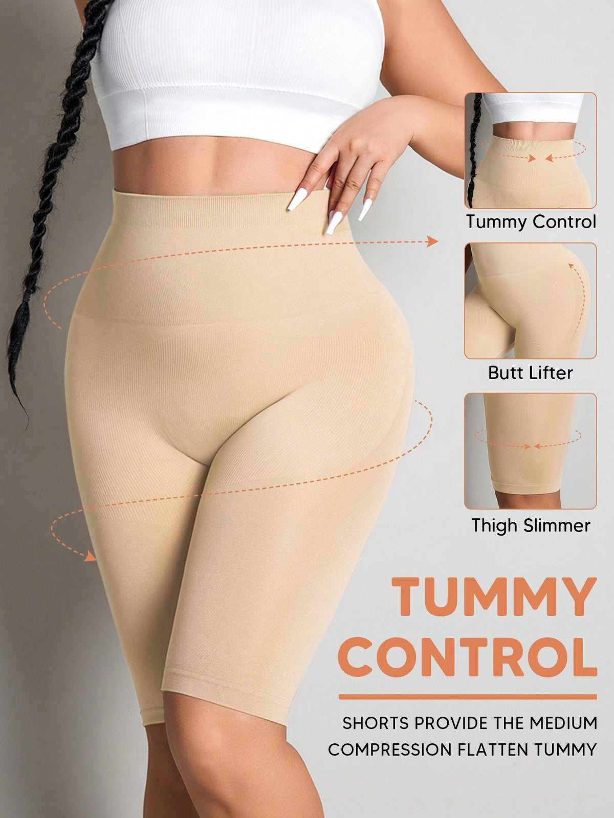 Women's High Elasticity Body Shaping & Tummy Control & Butt Lifting Cropped Leggings