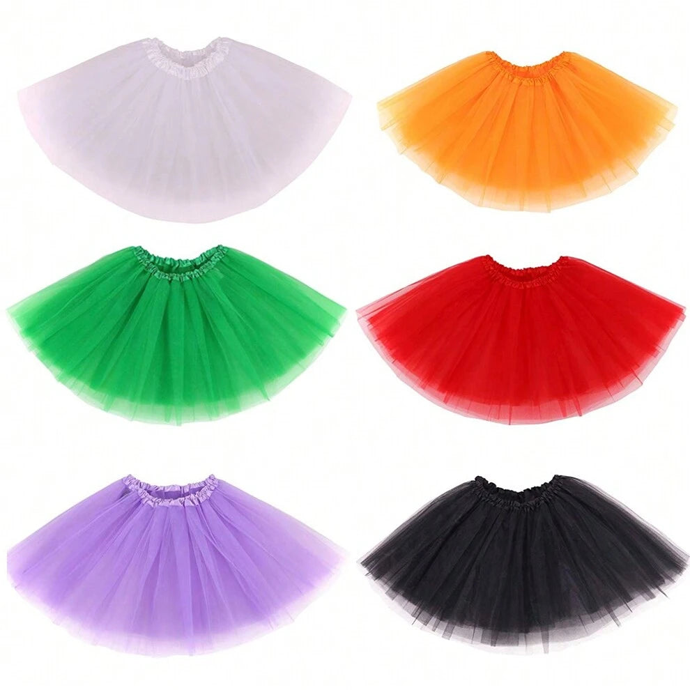 1pc/3Pcs/5Pcs 3Layer Neon 80s Tutu For Women Princess Tutu Skirt Birthday Party Tutu Halloween Dress Up Christmas Tutu Skirt Holiday Festival Mardi Gras Tutu Costume,Ballet Dress Up For Costume Party