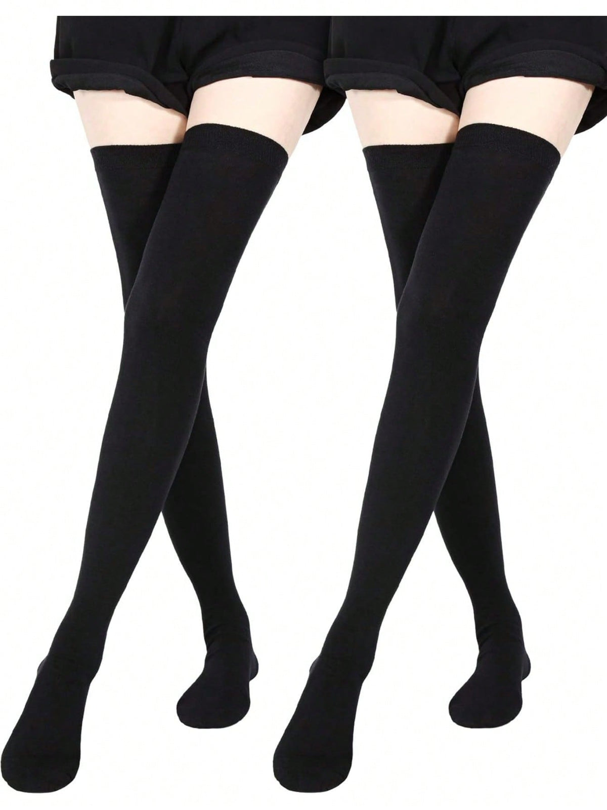 2 Pairs Extra Long Socks Thigh High Socks Extra Long Knee Boot Stockings For Women