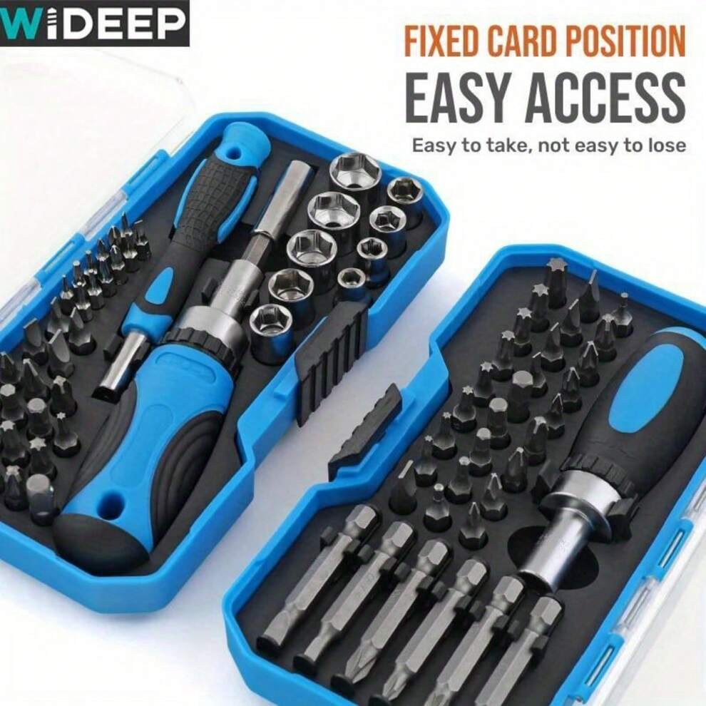 44pcs Precision Screwdriver Set, Magnetic Torx Bits, Screw Repair Torx Ratchet Screw Driver For Phone Laptop Hand Tool