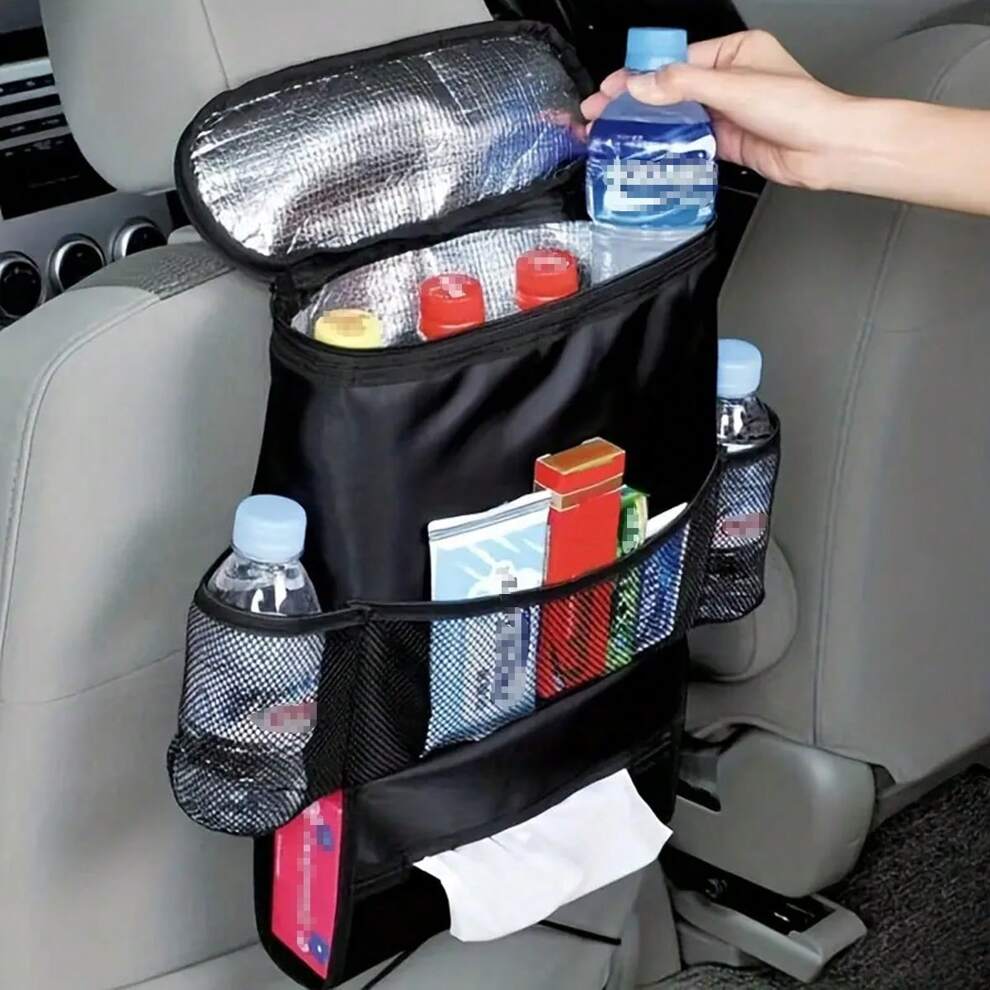 1pc Car Multi-Function Storage Bag Car Storage Bag Insulation Cold Car Seat Back Hanging Bag Ice Bag,Car Seat Storage Bag, Car Seat Back Storage Bag, Car Backrest Hanging Bag, Tissue Box Holder Car St