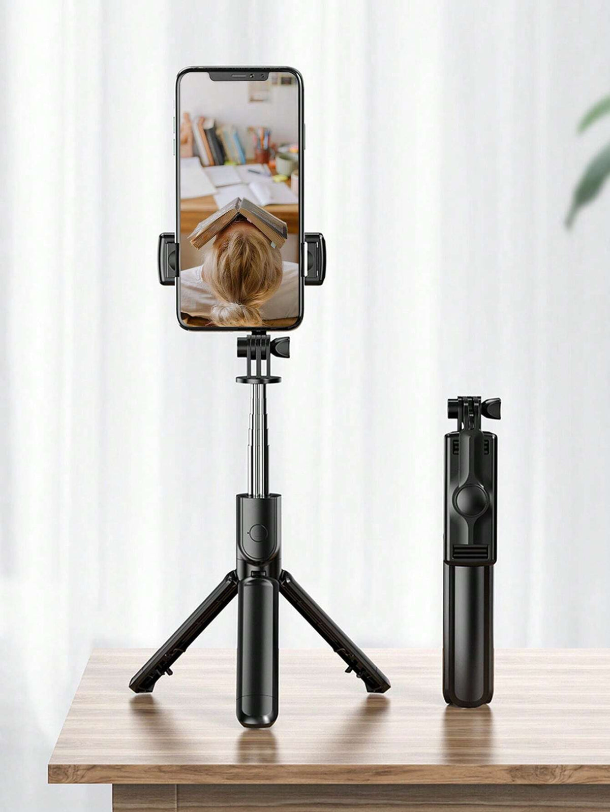 Professional Universal Selfie Stick With Tripod And Ring Light, Handheld Gimbal, Stabilizer, Portable