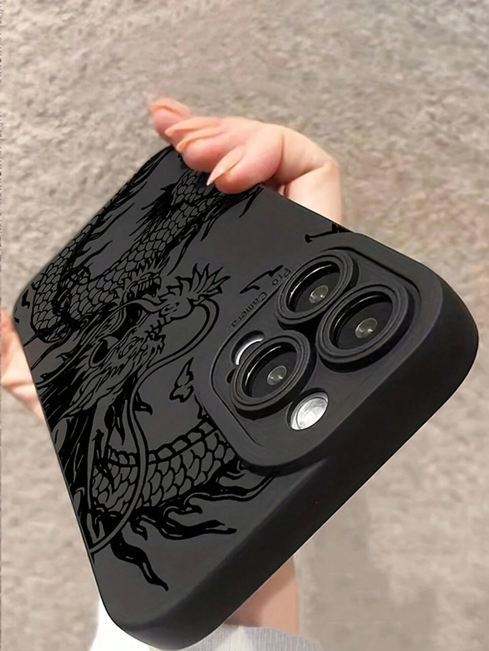 Compatible With Apple Iphone 15 Case, Dragon Pattern Full Protection Cover With Lens, Scratch-Resistant, Shockproof