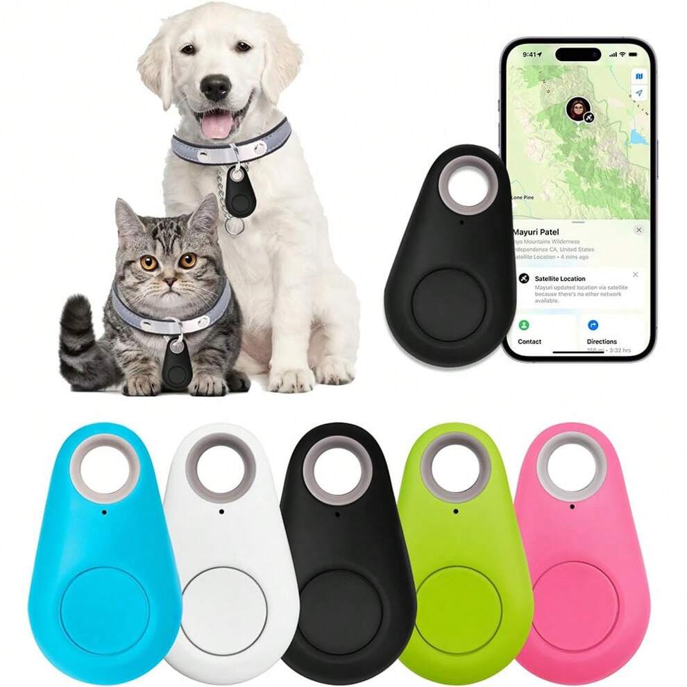 1pc Bluetooth GPS Tracker For Pets, Keys, Valuables, Elderly, Kids. Anti-Lost Device With Built-In Battery, One Year Standby Time, Add-To-Use, Compatible With Apple And Android Devices. No Need To Ins