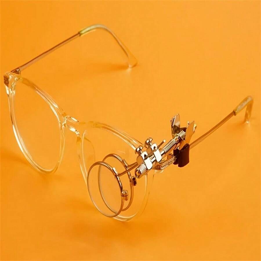 5X/10X Dual Adjustable Clip Magnifying Glass Suitable For Electronic Repair Of Watches, Jewelry, And Clocks