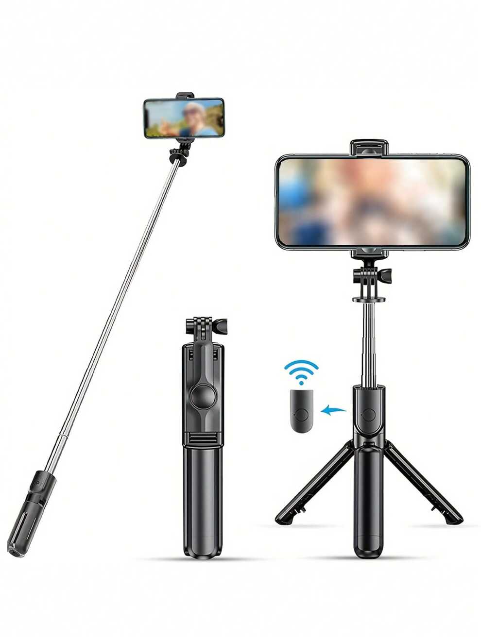 Multifunctional Retractable And Foldable Selfie Stick Tripod With Wireless Remote Control And Portable Mobile Phone Tripod, Live Broadcast Outdoor Travel Selfie Stick