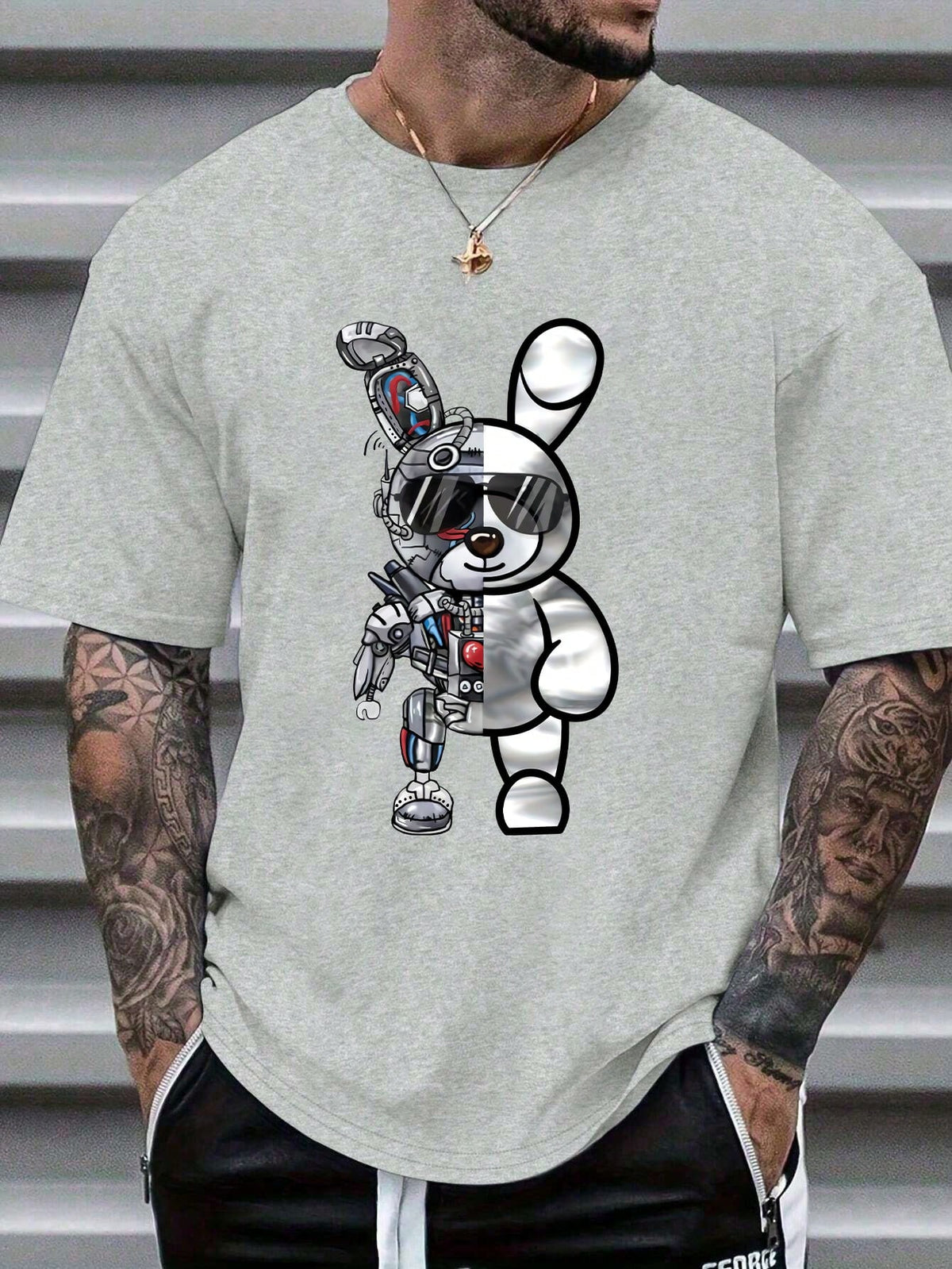 Manfinity LEGND Men's Cartoon Printed T-Shirt