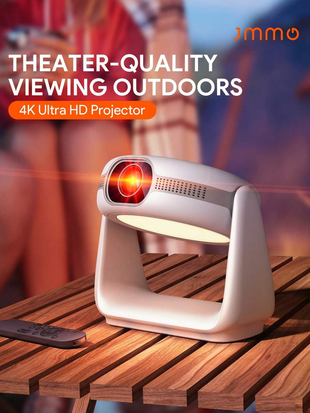 JMMO Projector,Smart Projector With 5G WiFi,Outdoor Portable Projectors Support 4K HD 150ANSI Lumens,Native 1080P Video Movie Projector Comes With Stand (The Projection Angle Can Be Adjusted 130 Degre