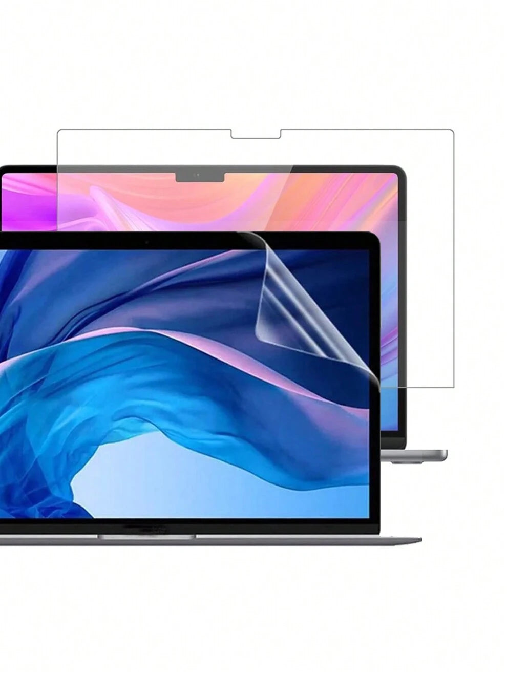 2pcs, High Definition & Transmittance, Pet Material, Full Coverage, Strong Resistance To Fingerprint, Sensitive Touch, Protective Film, Screen Protector, Compatible With Macbook