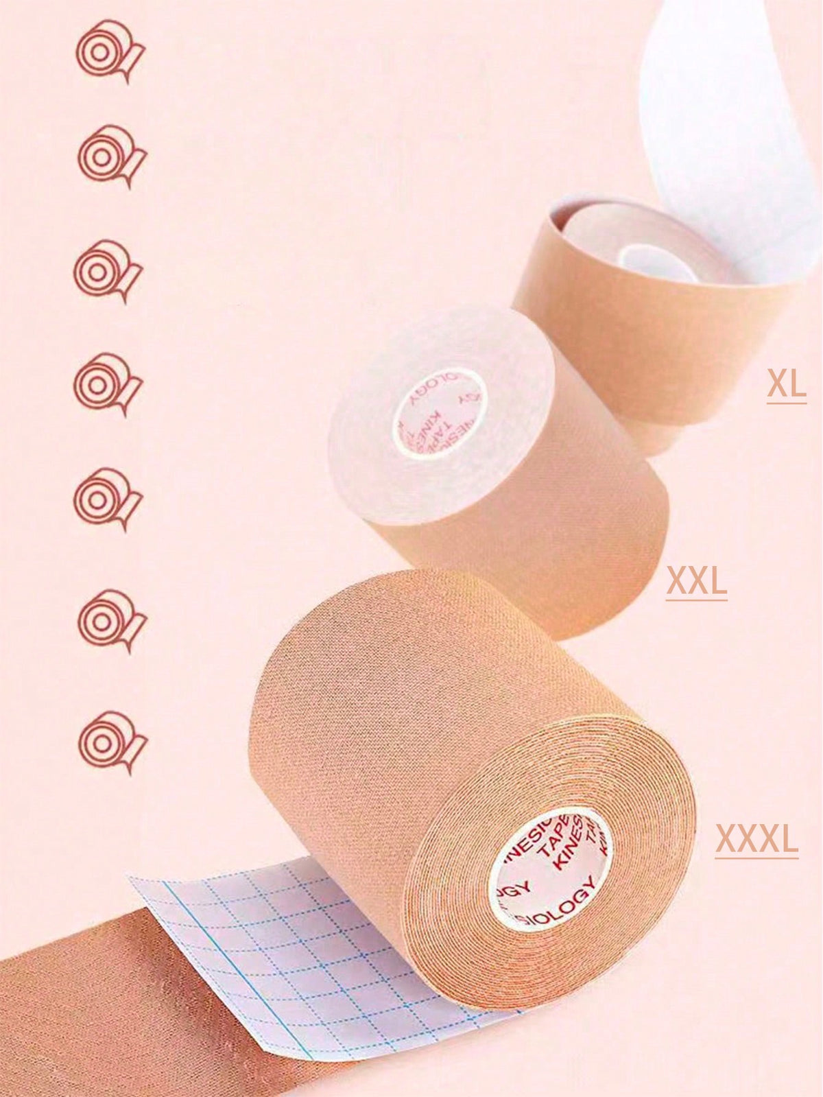 1roll Boob Tape Lift Firm Your Breasts, Nipple Cover Breathable Breast Lift Tape For A-E Cup Large Breasts!