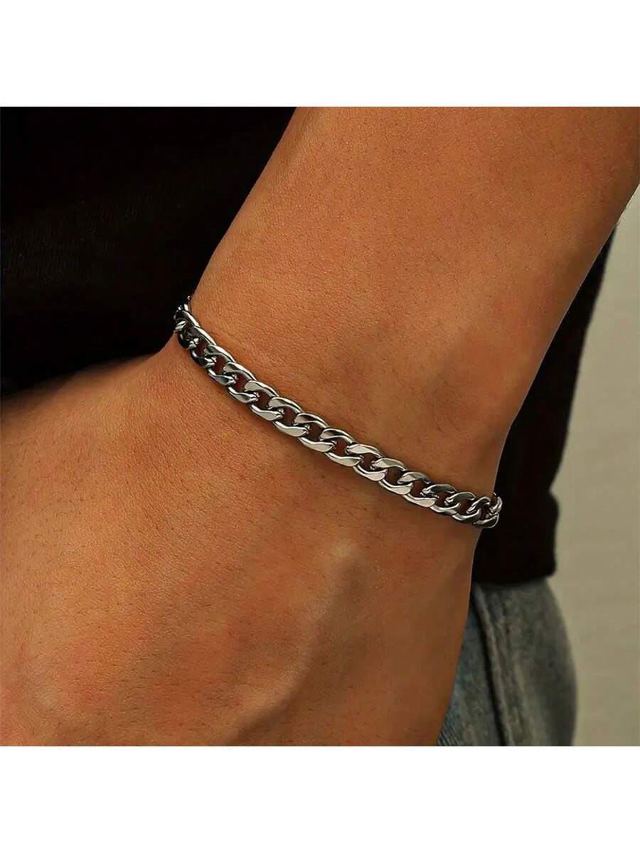 1pc Simple Double Layer Bracelet, Suitable For Men And Women, Suitable For Dates, Holidays, Gifts And Daily Life