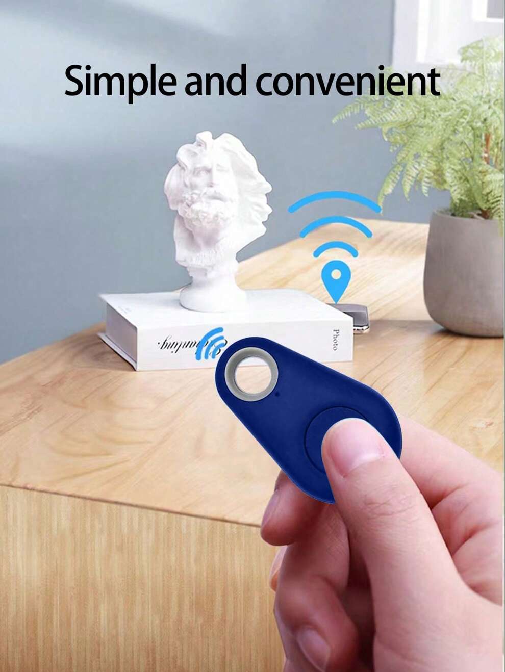 1pc Smart Wireless Anti-Lost Key & Phone Finder Two-Way Searching & Alarm Locator For Forgetful People, Easy To Find Things With Accurate Positioning Through Phone APP, Can Still Find Items Wirelessly