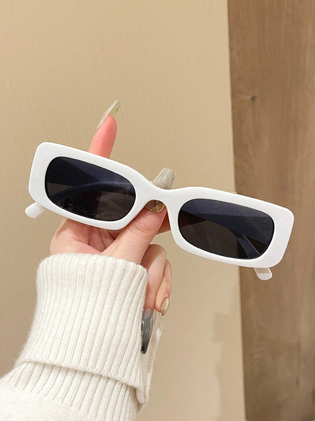 1pc Fashionable Y2K Square Cute Daily Unisex Retro Sports Sunglasses