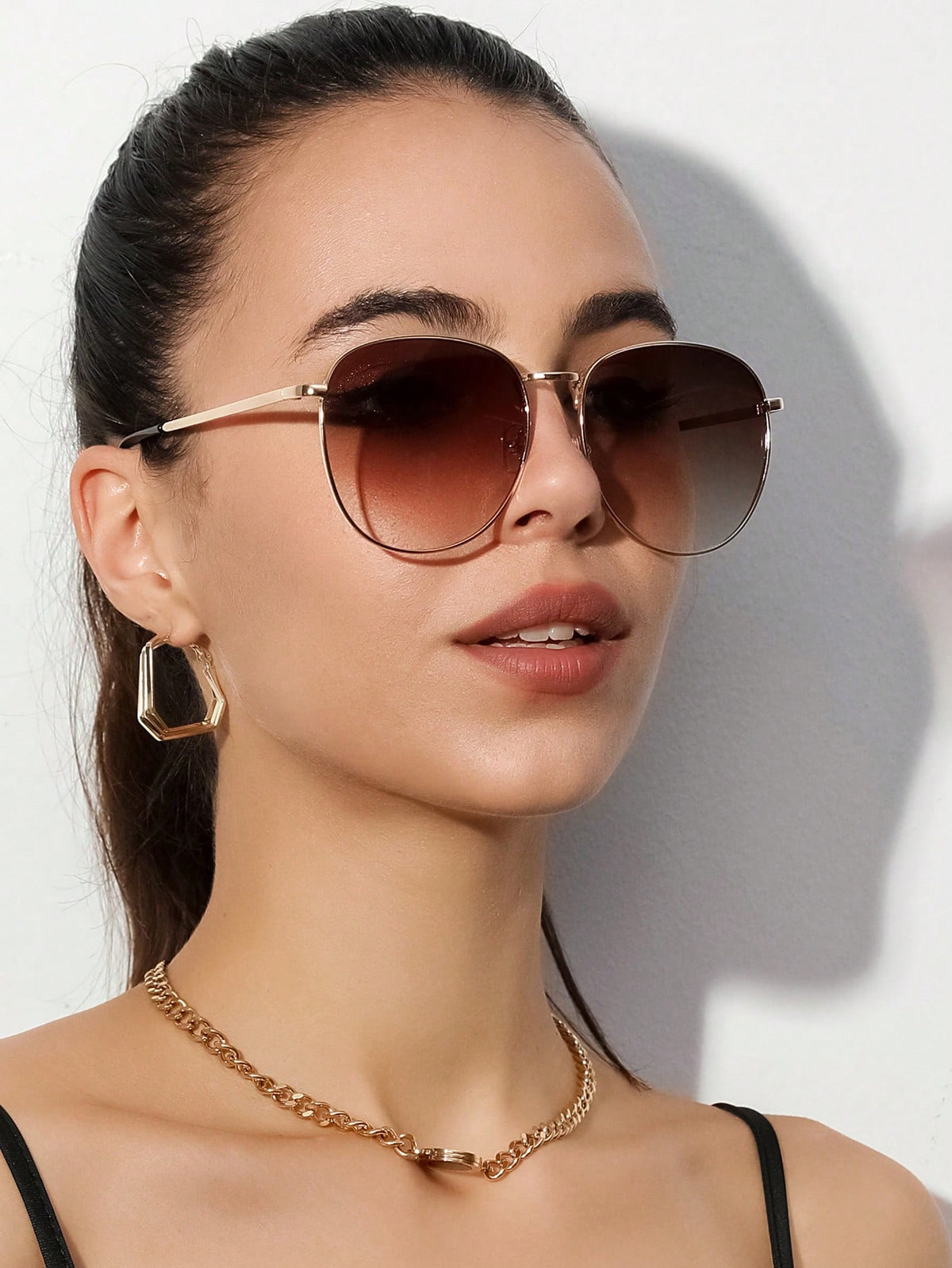 Ombre Lens Fashion Glasses Elegant Shades Beach Accessories