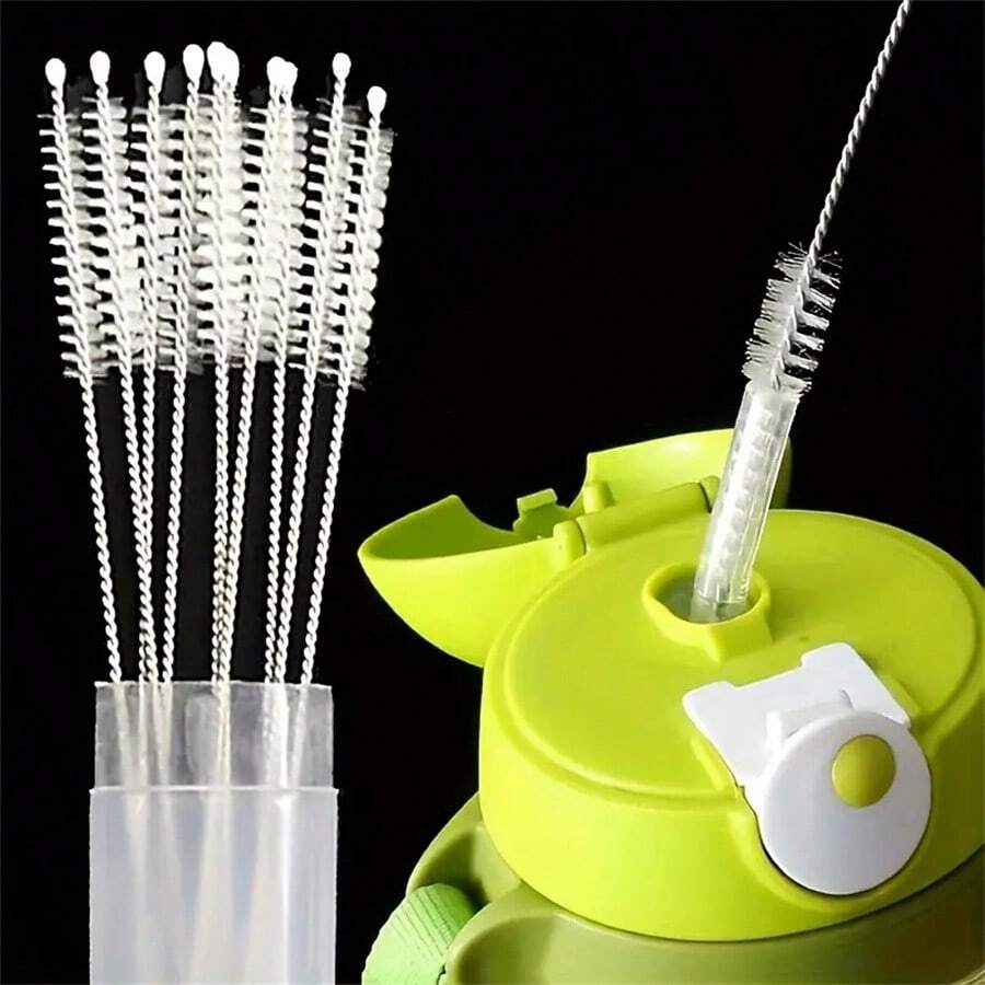 5Pcs Stainless Steel Cleaning Brush Reusable Cleaning Brush Kitchen Supplies - Perfect For Cleaning Glass, Silicone, Metal Straws & More!