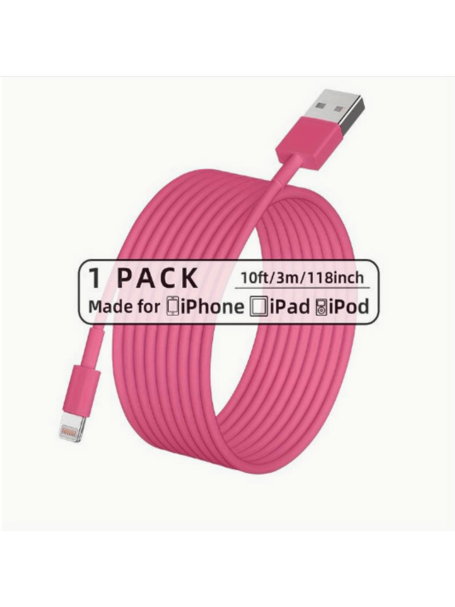 1m/2m/3m Super Long Charger Cable Compatible With IPhone, Multicolor Cords Compatible With IPhone Fast Charging High Speed Data Sync USB Cable Compatible With IPhone 14/13/12/11 Pro Max/Mini/XS MAX/XR