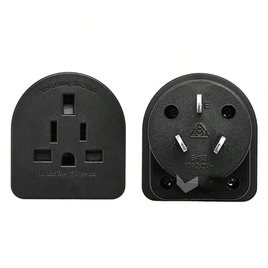 1pc Au Converter Plug Usa/Uk To Australia Power Adapter 10a 240v