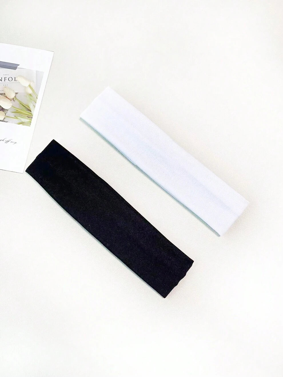 2pcs/Set Ladies' Solid Color Hair Ties For Daily Use Casual