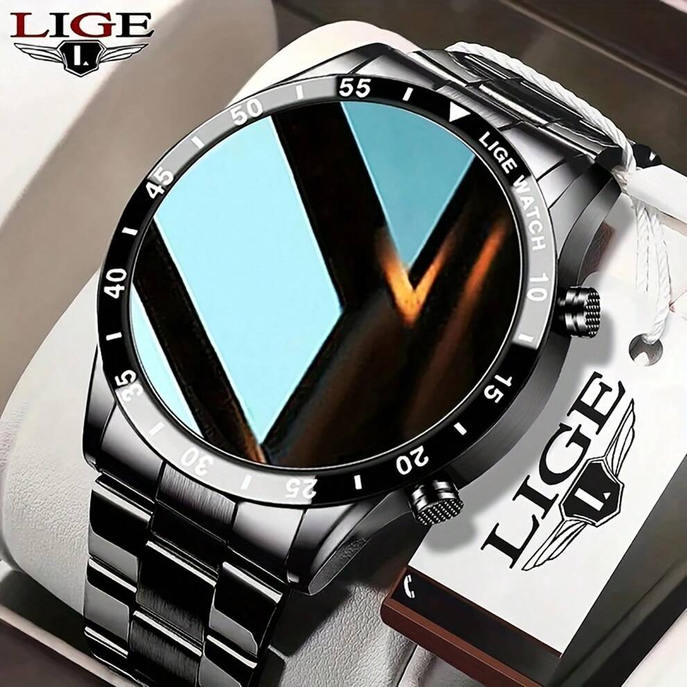 LIGE Smart Watch 1.39 Inches Ip67 Waterproof/Fitness Tracker/With Music Control Function/Counting/Multifunctional Sports Outdoor Watch/Suitable For Men