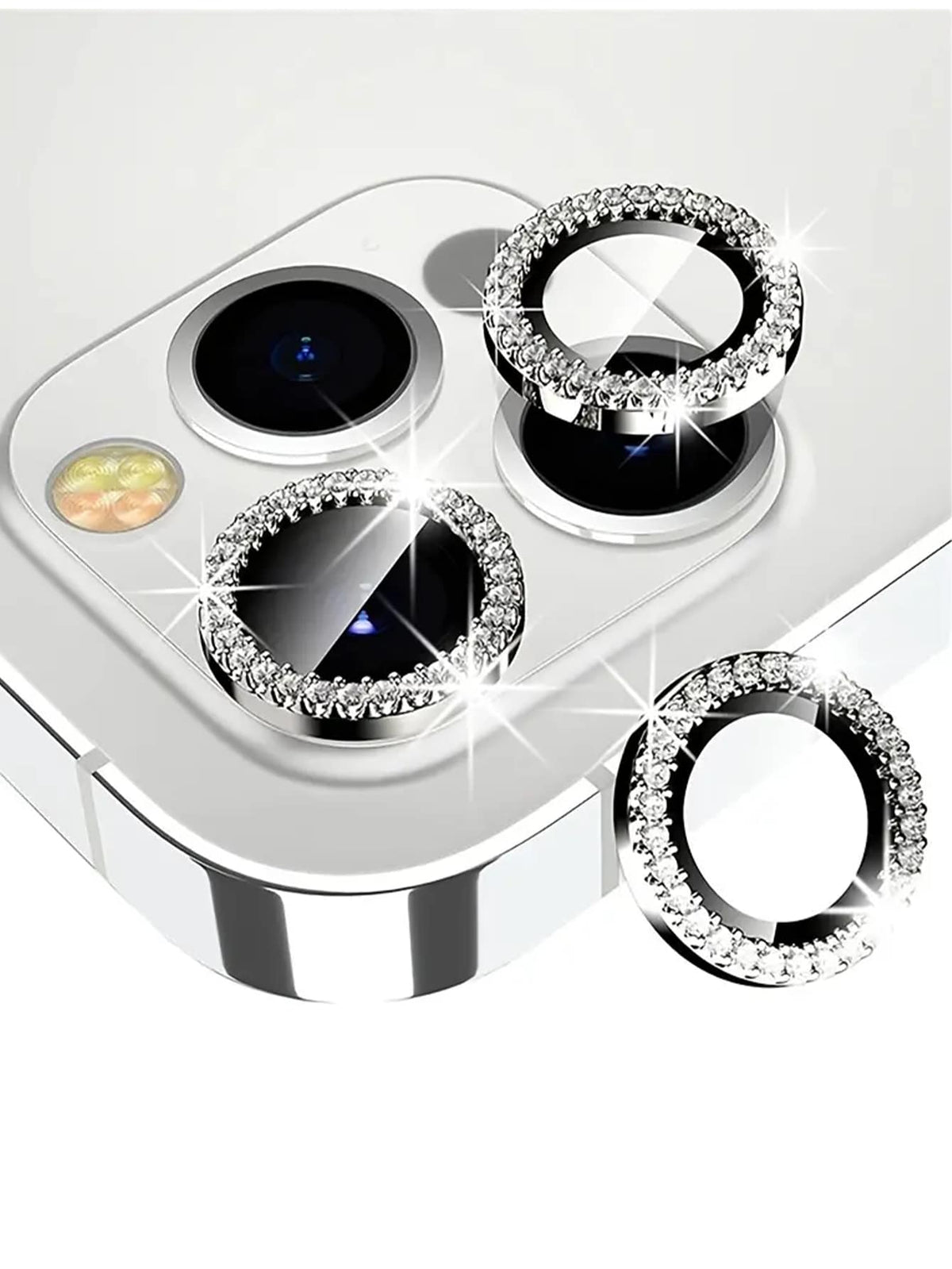 3pcs Camera Lens Protective Film Compatible With IPhone 14/13/12/11 Pro Max And Metal Ring Lens Protection Sticker Compatible With IPhone 11/12/13/14 Plus, 14 Pro Max/15 Pro Max