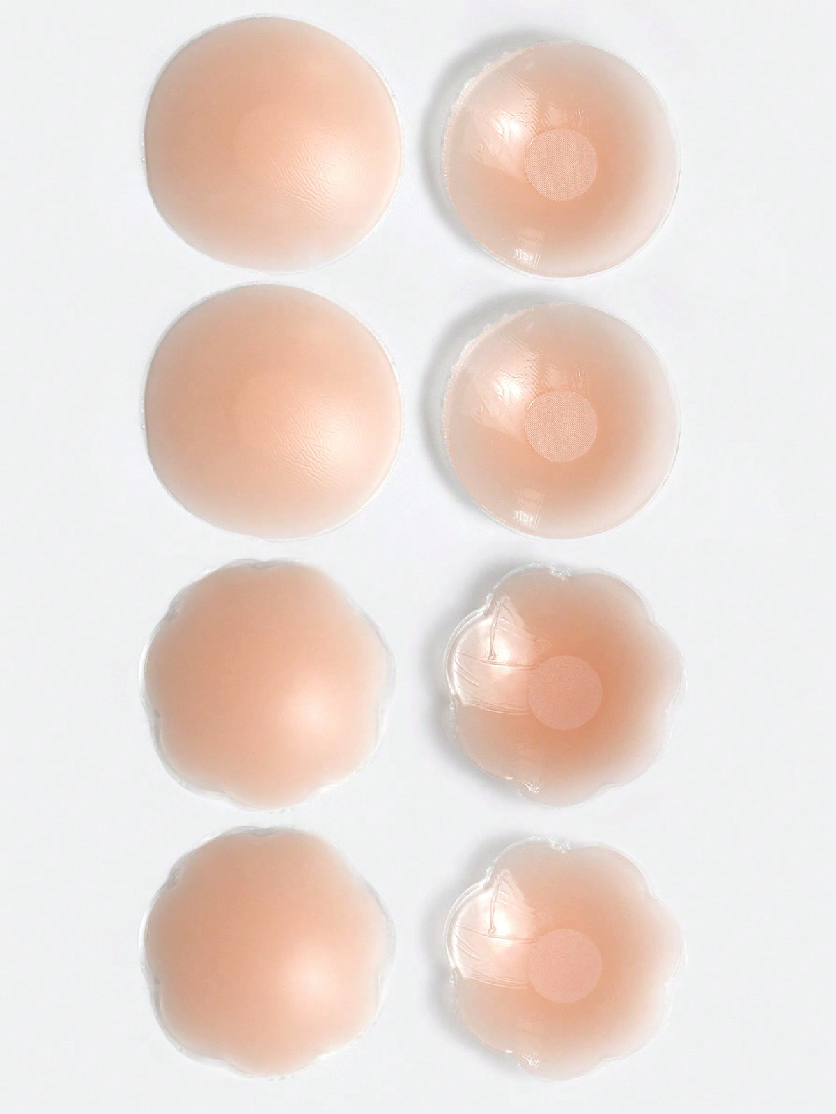 8pcs Self-Adhesive & Reusable Silicone Nipple Covers For Women's B Cup