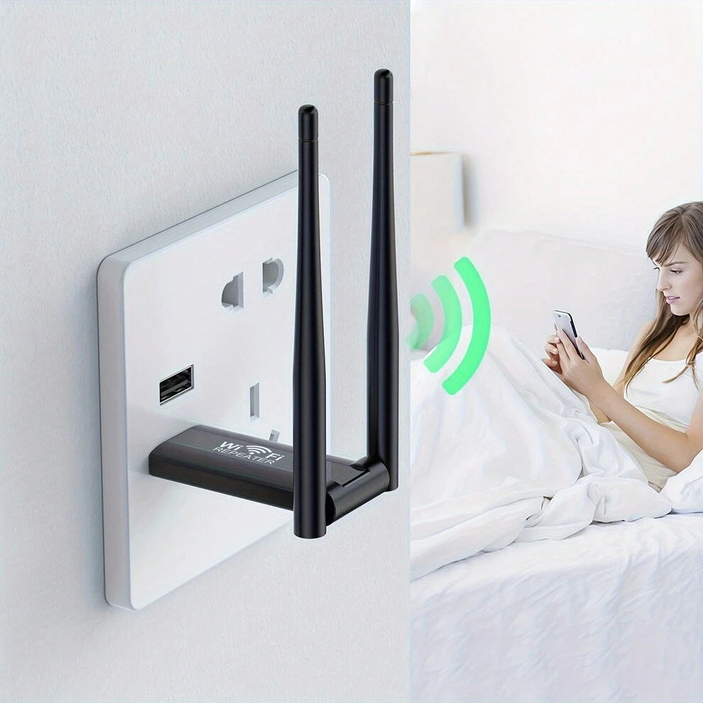 1pc Wifi Signal Amplifier Extender Booster Wireless Router Usb Repeater Receiver For Home Use