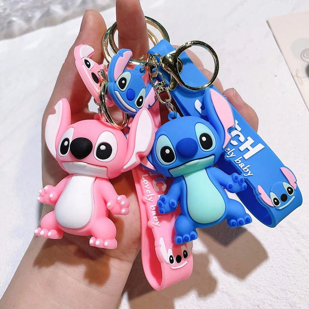 Lilo & Stitch Toys Keychain Anime Pendant Keychain Women Car Keyring Girl Birthday Graduation Season Gifts