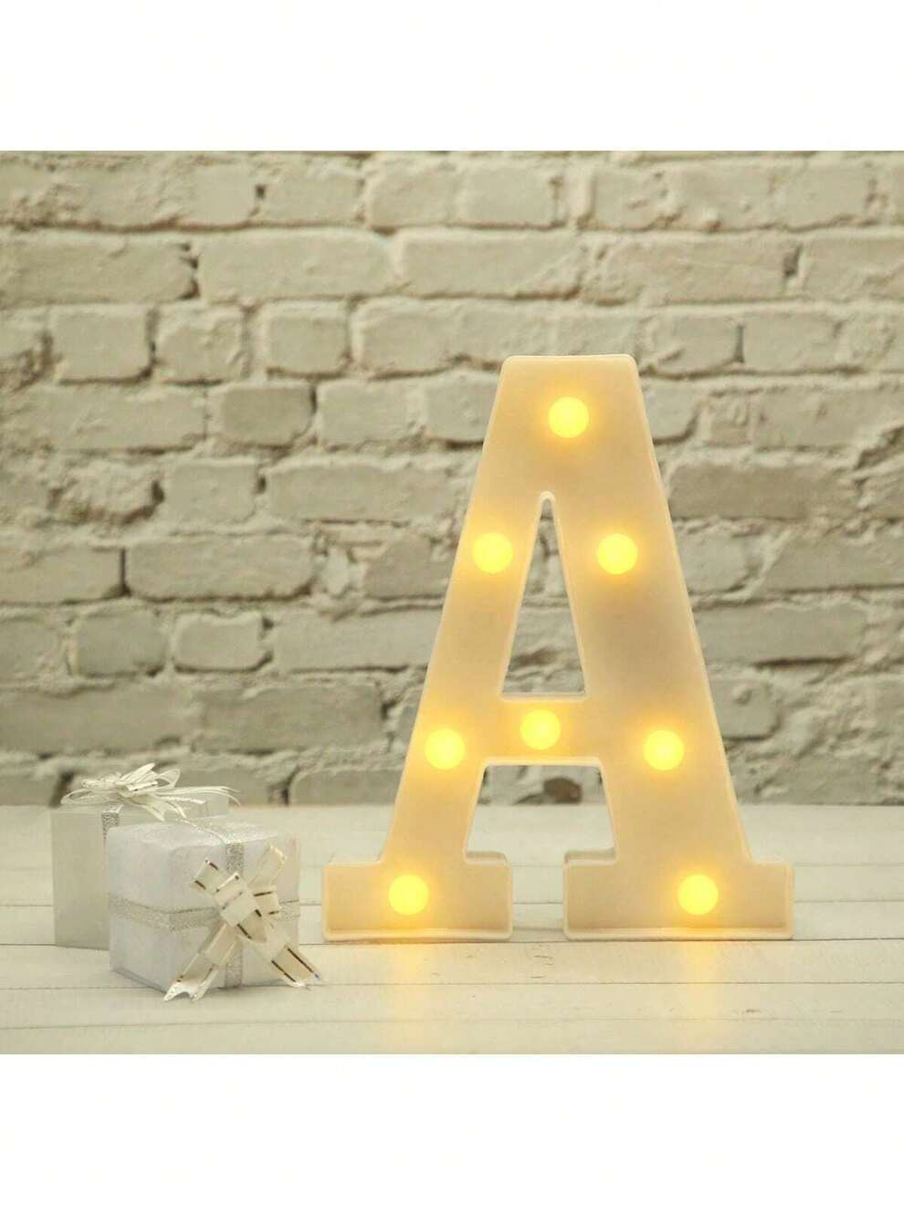 1pc Led Letter & Number Light With Ps Material, 26 Alphabets And 10 Arabic Numerals. Ideal For Decor In Party, Wedding, Birthday, Home, Bar, School And Proposal Scenes