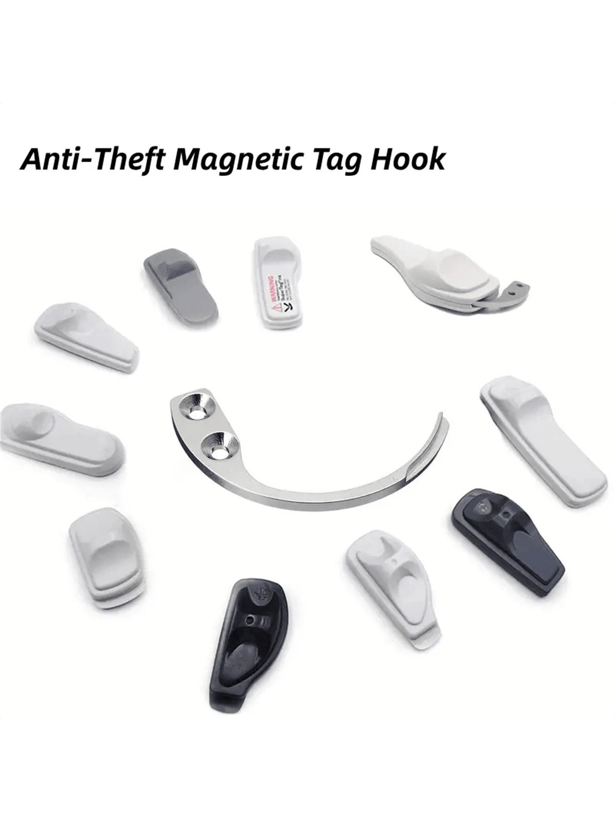 Portable Anti-Theft Magnetic Tag Hook, Remover Security Tag Hook, Key Remover Hook, Handheld Clothes Alarm Remover Hook