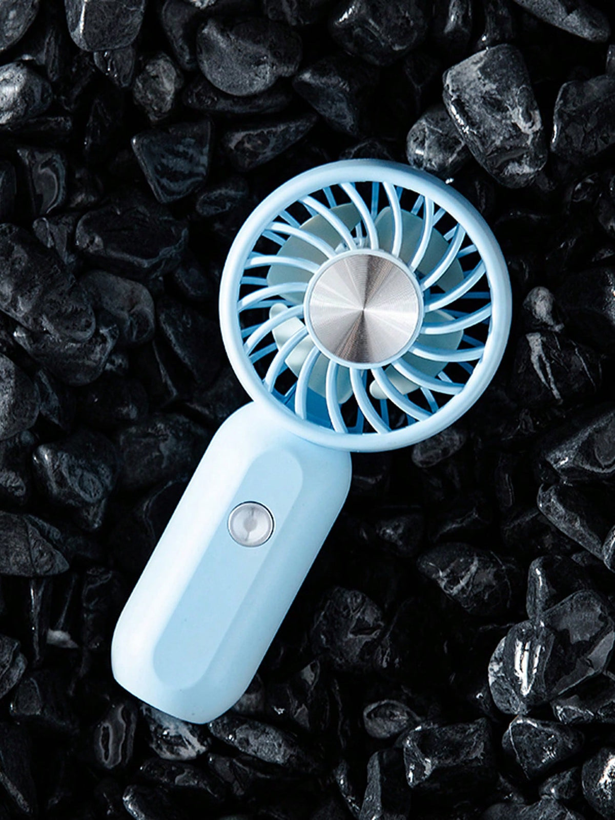 1pc Rechargeable Portable Handheld Fan With 400mah Lithium Battery