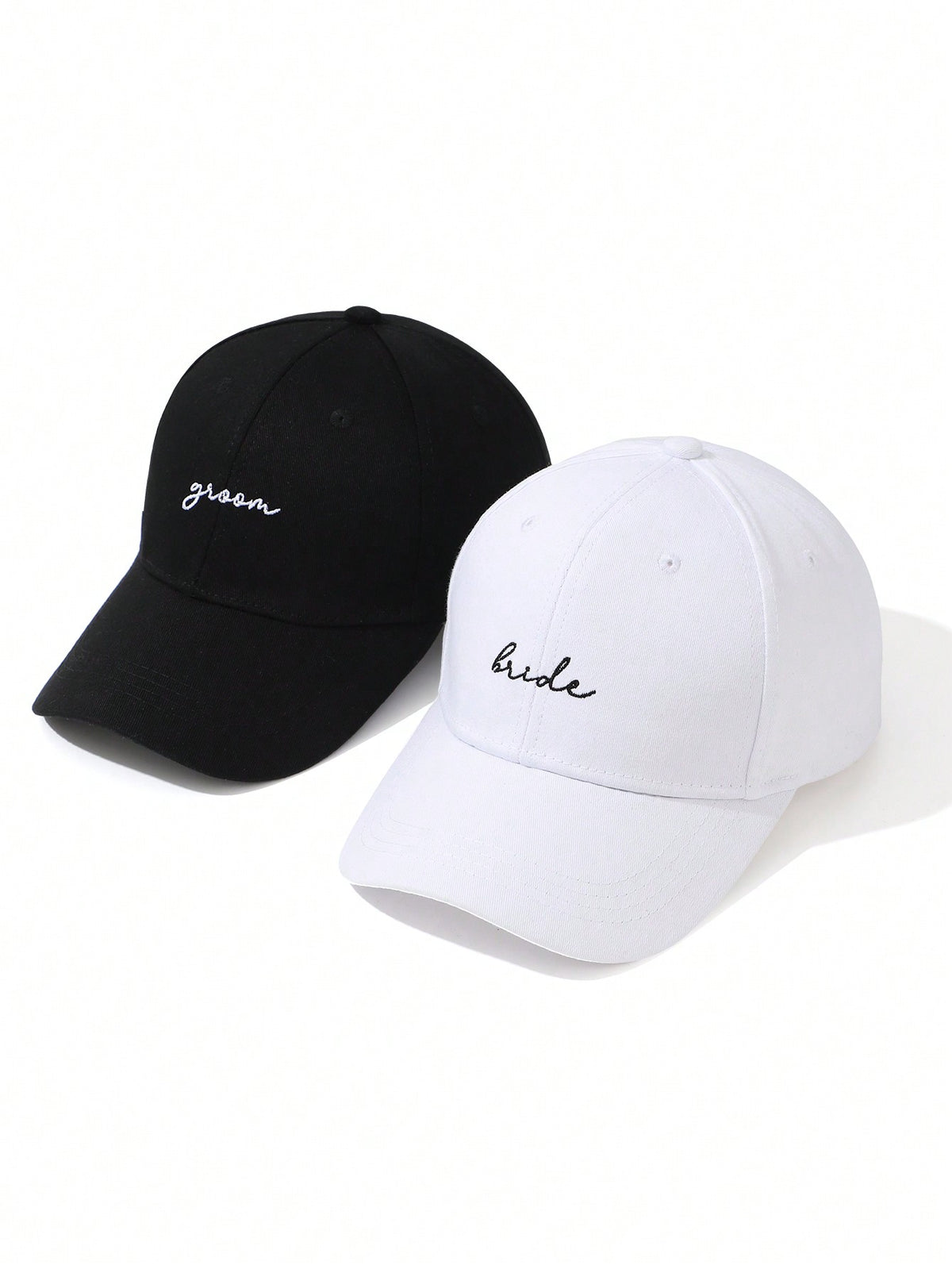 2pcs/Set Mr. & Mrs. Embroidered Letter Baseball Cap For Women And Men, Suitable For Spring And Summer Sun Protection Casual