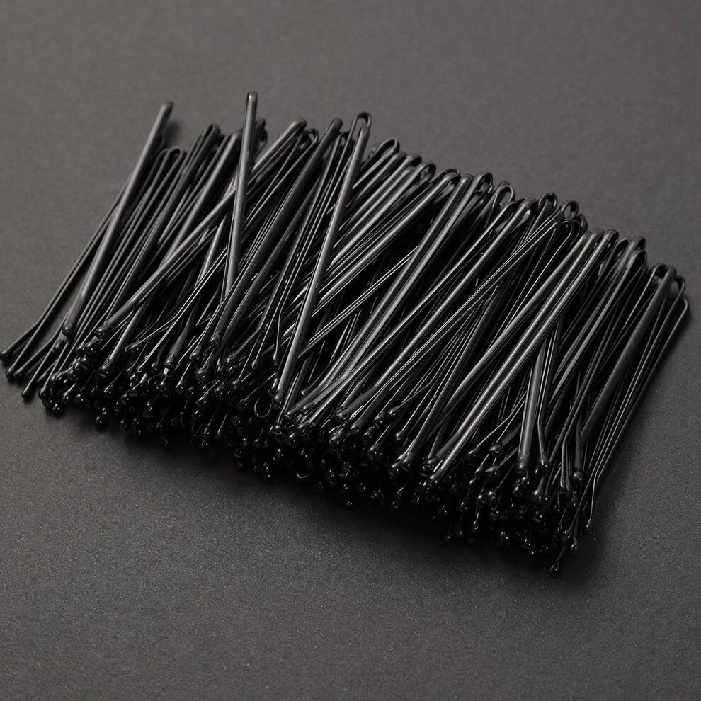 20-100pcs Women Black Basic Simple Style Hair Clip Set, Including Straight Hair Clips, Hair Pins And Bb Clips; Versatile Minimalist Hair Accessories Suitable For Daily Wear, Outdoor, Face Washing, Mak