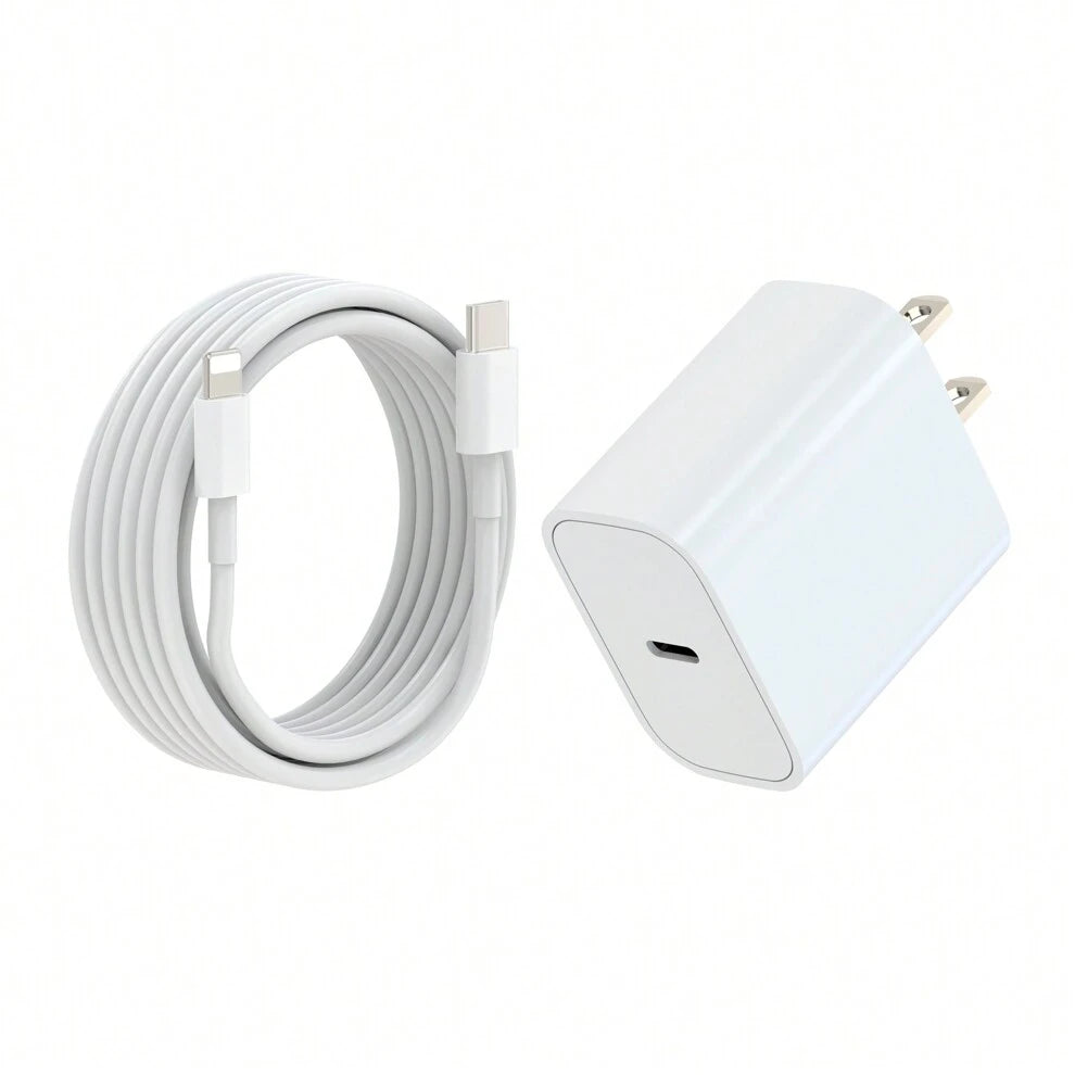 Iphone Charger, Fast Charging Usb-C Wall Charger Block With 6ft Usb C To Lightning Cable, Compatible With Iphone 14/14 Pro/14pro Max/13/13 Pro/12/12 Pro/12 Pro Max/11/Xs Max Type C