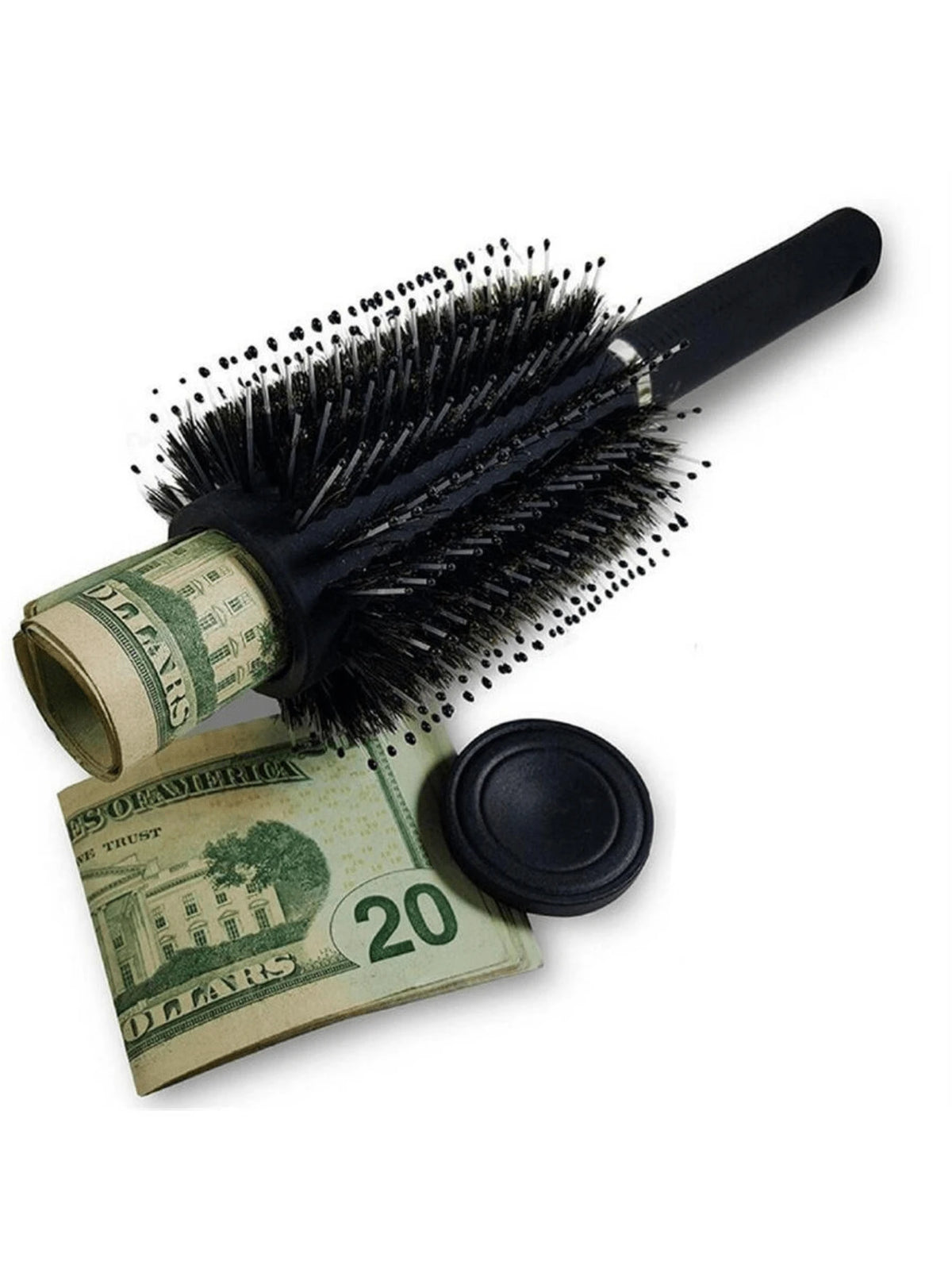 1pc Hidden Storage Container Secure Your Valuables With This Discreet Diversion Hair Brush