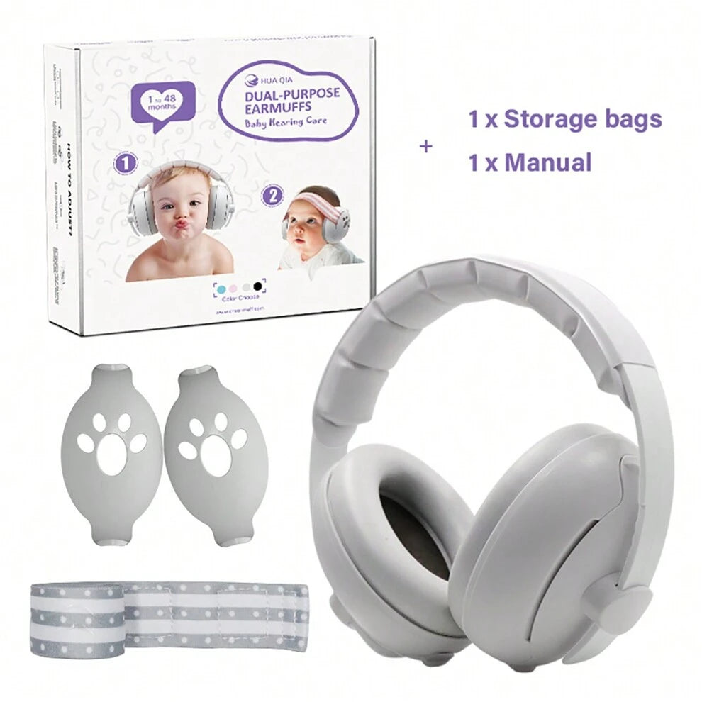 1pc Newborn Baby Noise Reduction Headphones Headband With Soft & Hard Band, Noise Cancelling Ear Muffs For Sleep, Travel, Outdoor Activities, Aviation