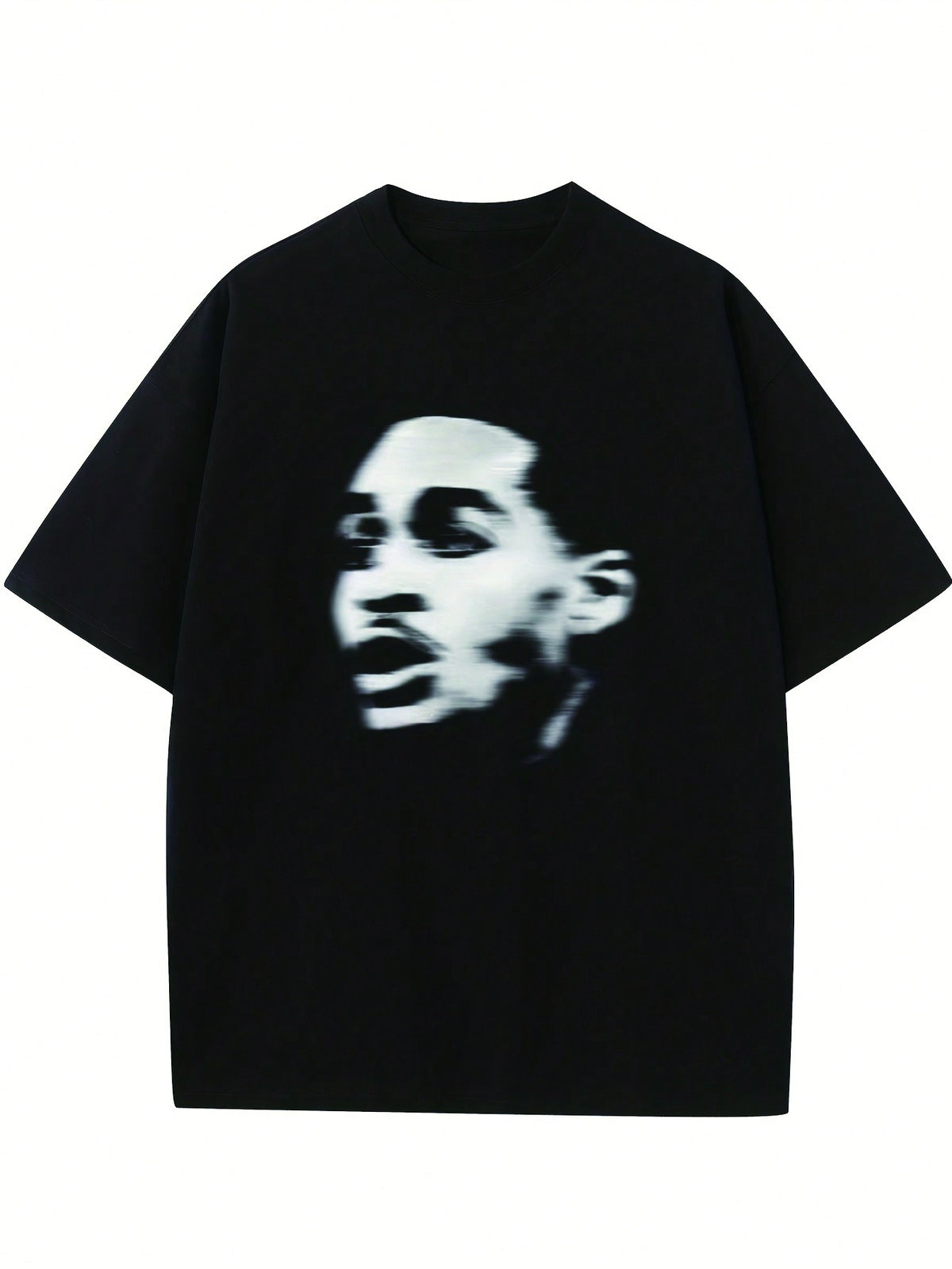 Men'S Short Sleeve T-Shirt With Portrait Print