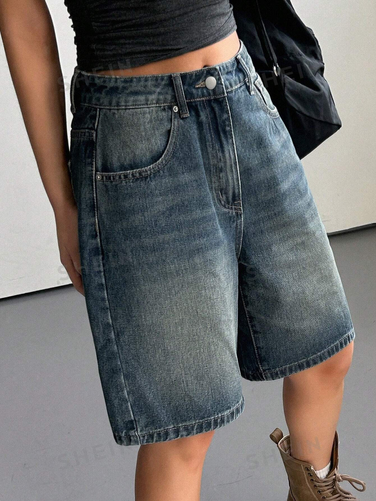 DAZY Summer Casual Washed Denim Shorts